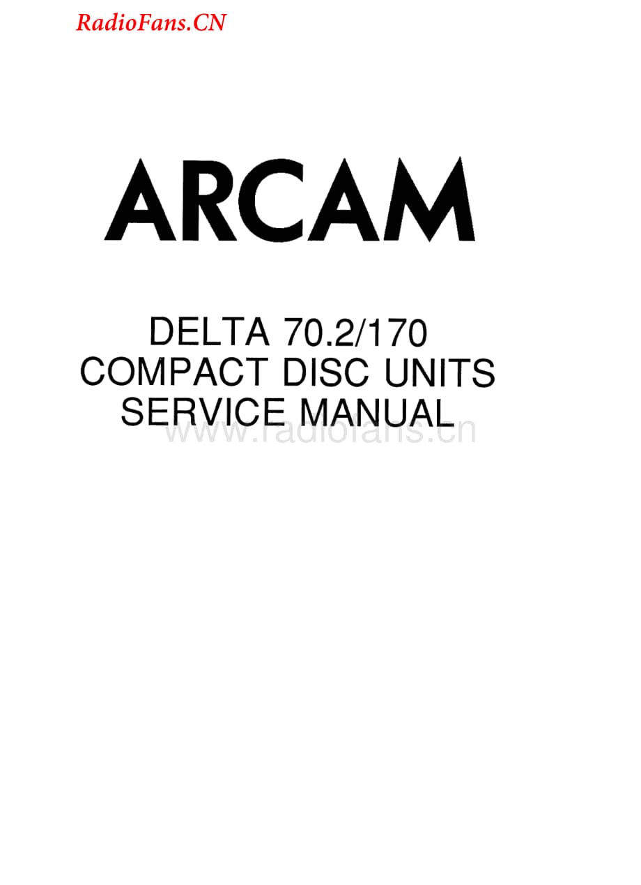 Arcam-Delta170-cd-sm维修电路图 手册.pdf_第1页