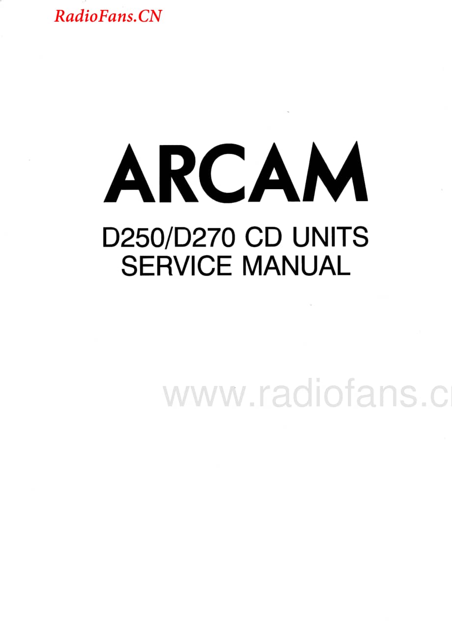 Arcam-Delta250-cd-sm维修电路图 手册.pdf_第1页