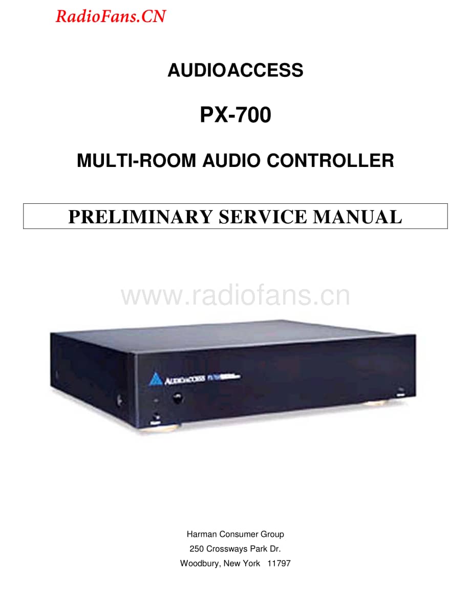 AudioAccess-PX700-mac-sm维修电路图 手册.pdf_第1页