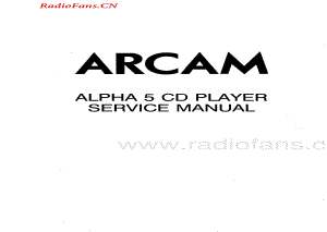 Arcam-Alpha5-cd-sm维修电路图 手册.pdf