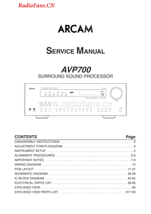 Arcam-AVP700-avr-sm维修电路图 手册.pdf