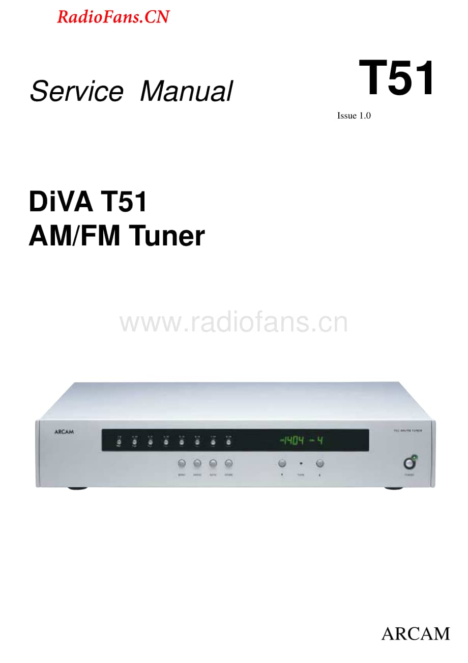 Arcam-T51-tun-sm维修电路图 手册.pdf_第1页