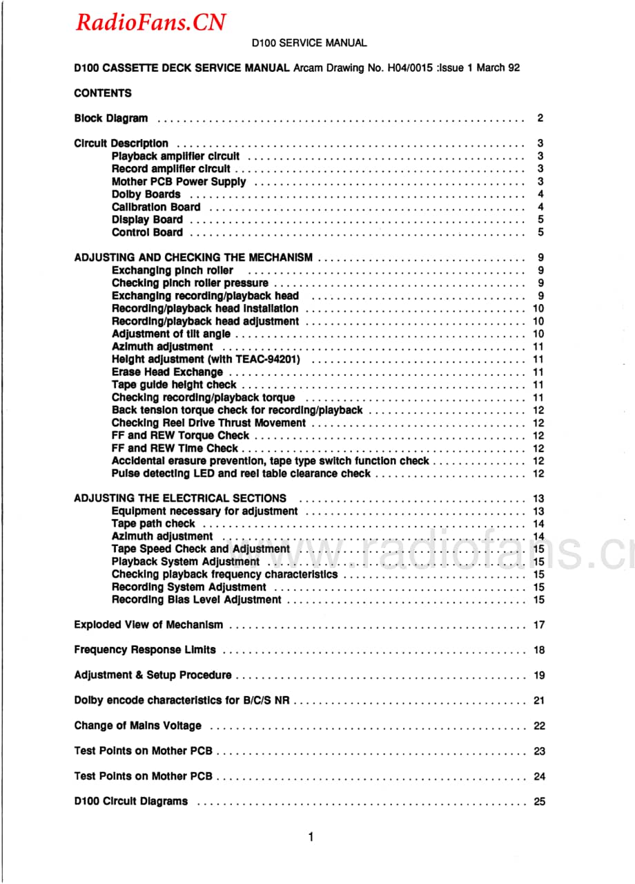 Arcam-D100-tape-sm维修电路图 手册.pdf_第2页