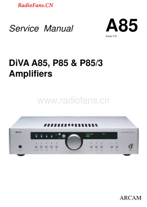 Arcam-DivaA85-int-sm维修电路图 手册.pdf