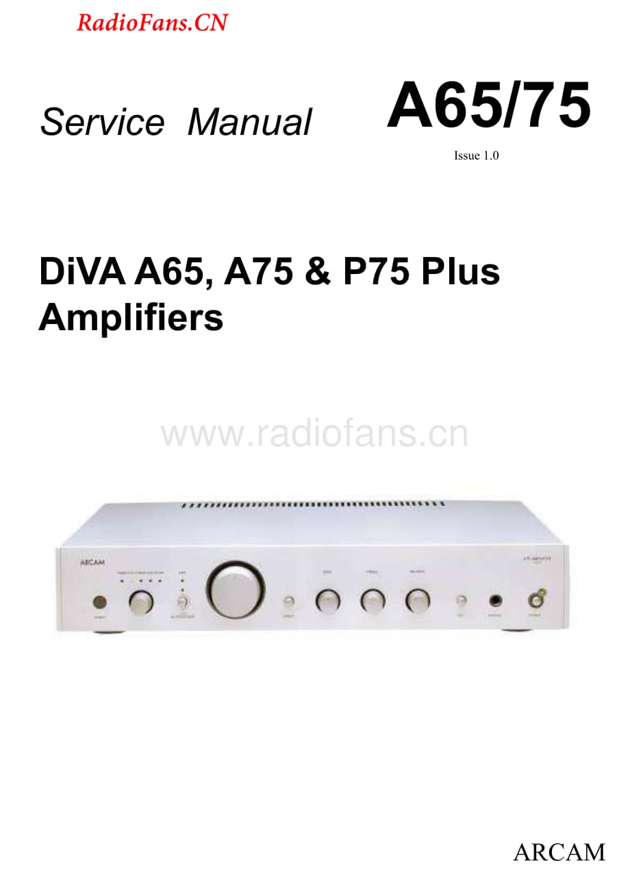 Arcam-DivaP75-pwr-sm维修电路图 手册.pdf_第1页