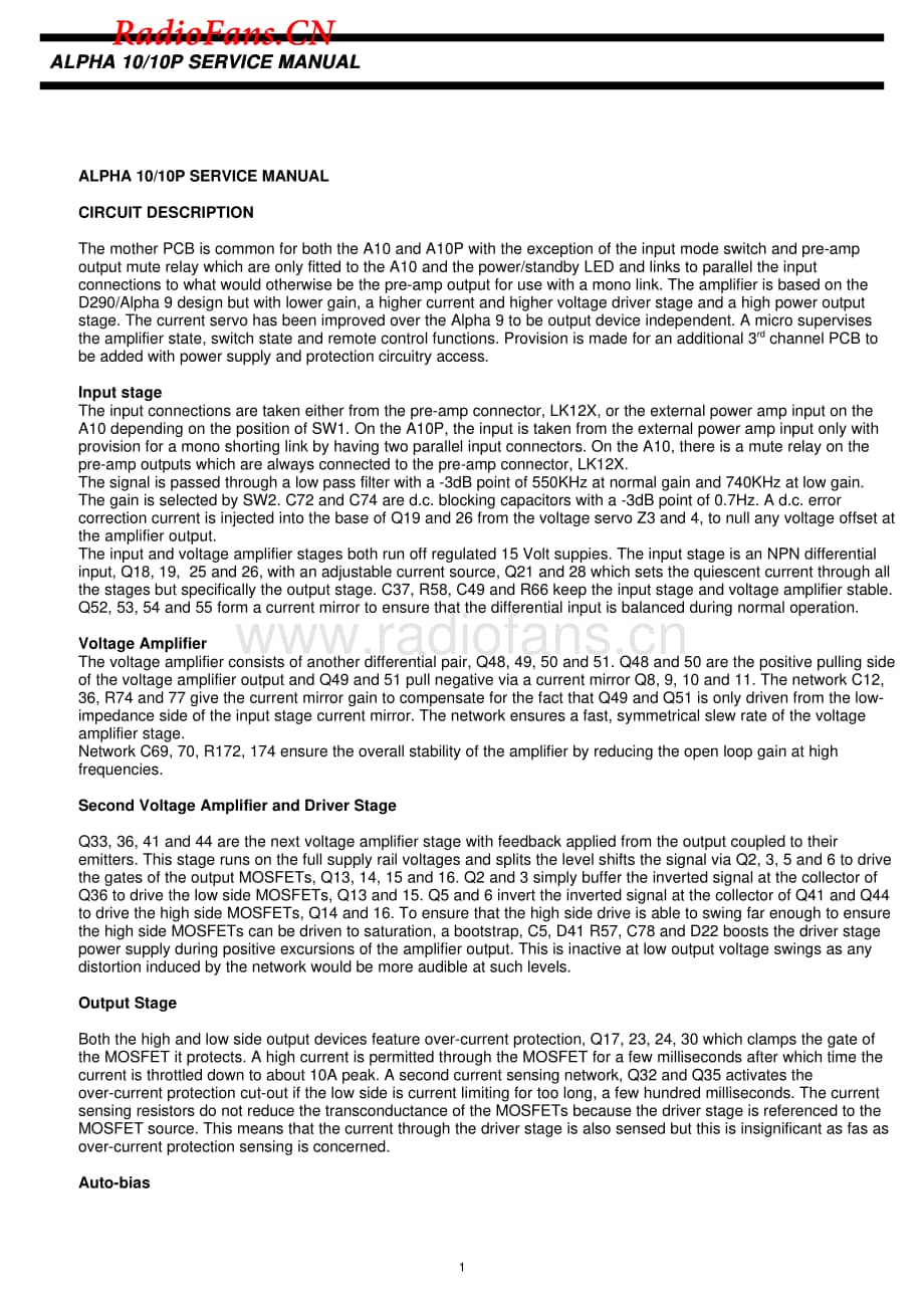 Arcam-Alpha10-pwr-sm维修电路图 手册.pdf_第1页