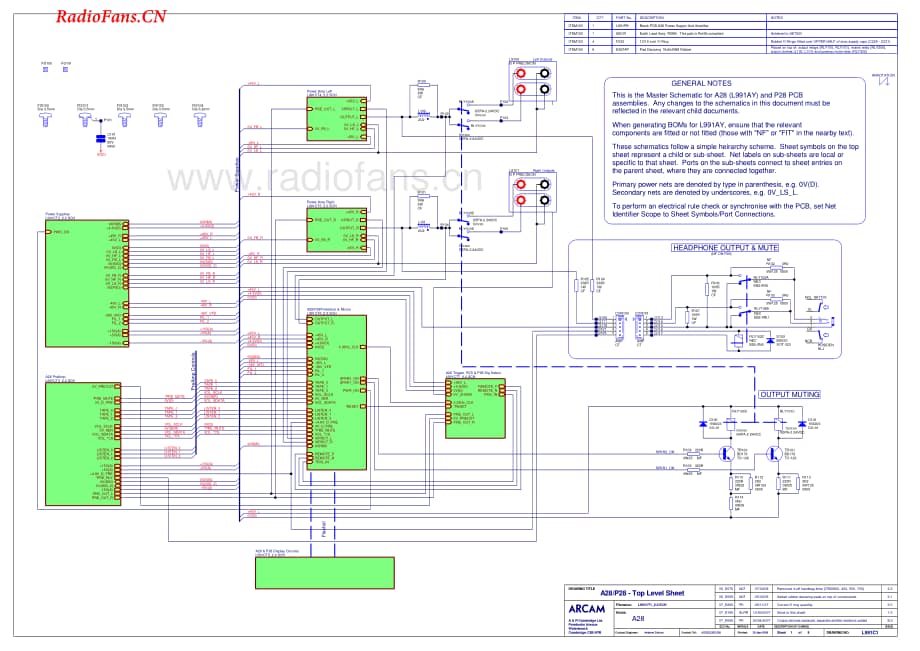 Arcam-A28-int-sch维修电路图 手册.pdf_第1页