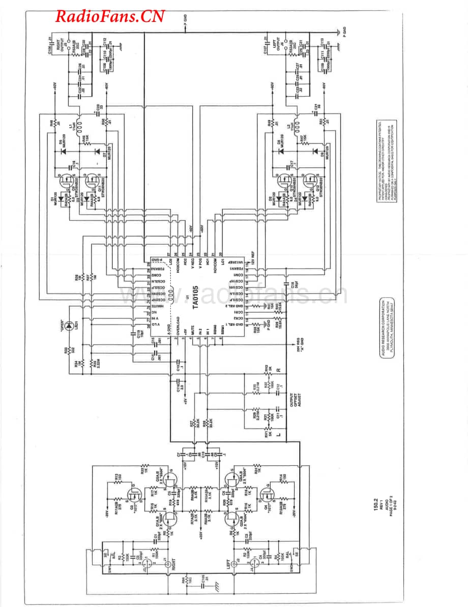 AudioResearch-150.2-pwr-sch维修电路图 手册.pdf_第2页