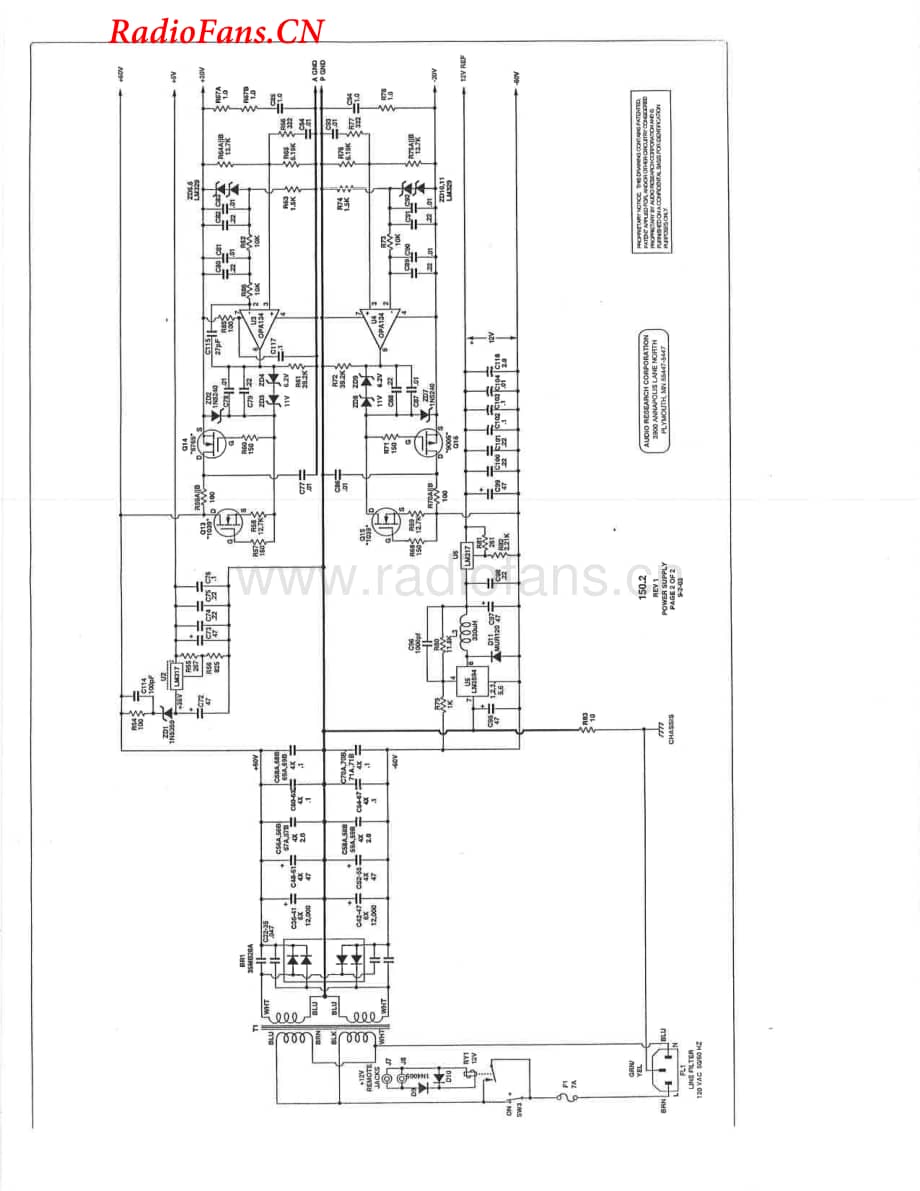 AudioResearch-150.2-pwr-sch维修电路图 手册.pdf_第3页