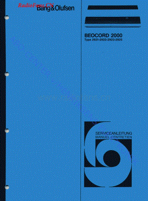B&O-Beocord2000-type-292x维修电路图 手册.pdf