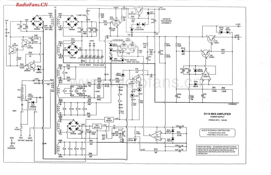 AudioResearch-D115ii-pwr-sch维修电路图 手册.pdf_第2页