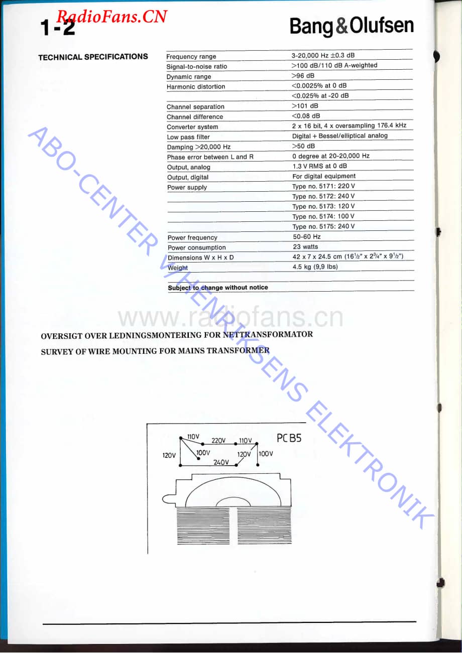 B&O-BeogramCD3500-type-51xx维修电路图 手册.pdf_第3页