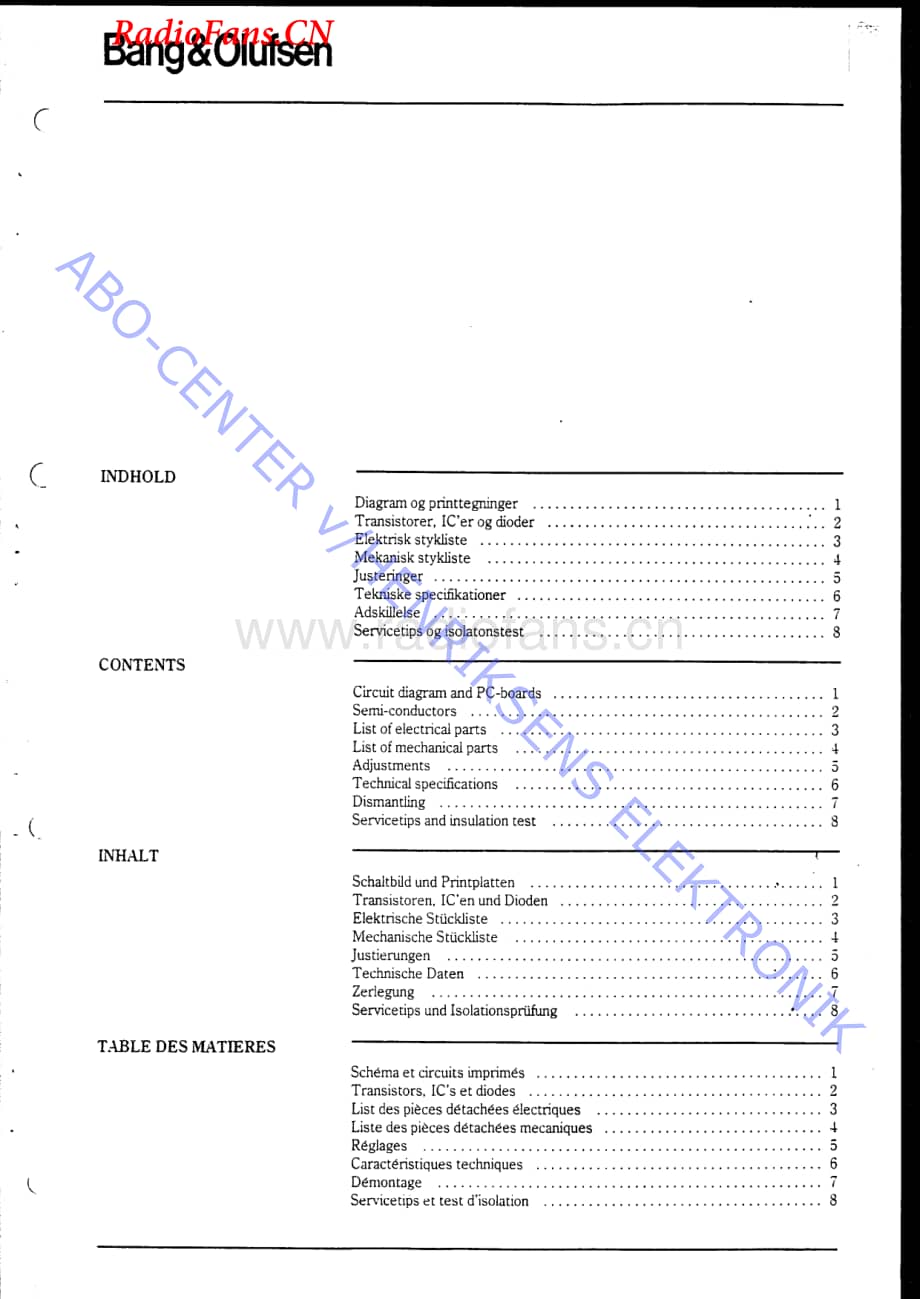 B&O-Beogram8000-type-561x-1维修电路图 手册.pdf_第2页