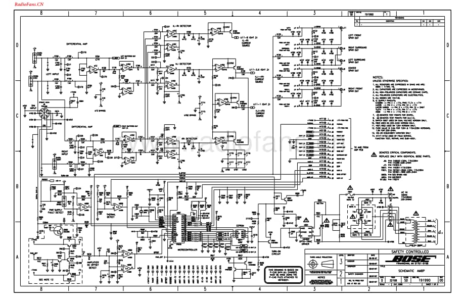 Bose-Am8P-pwr-sch维修电路图 手册.pdf_第1页