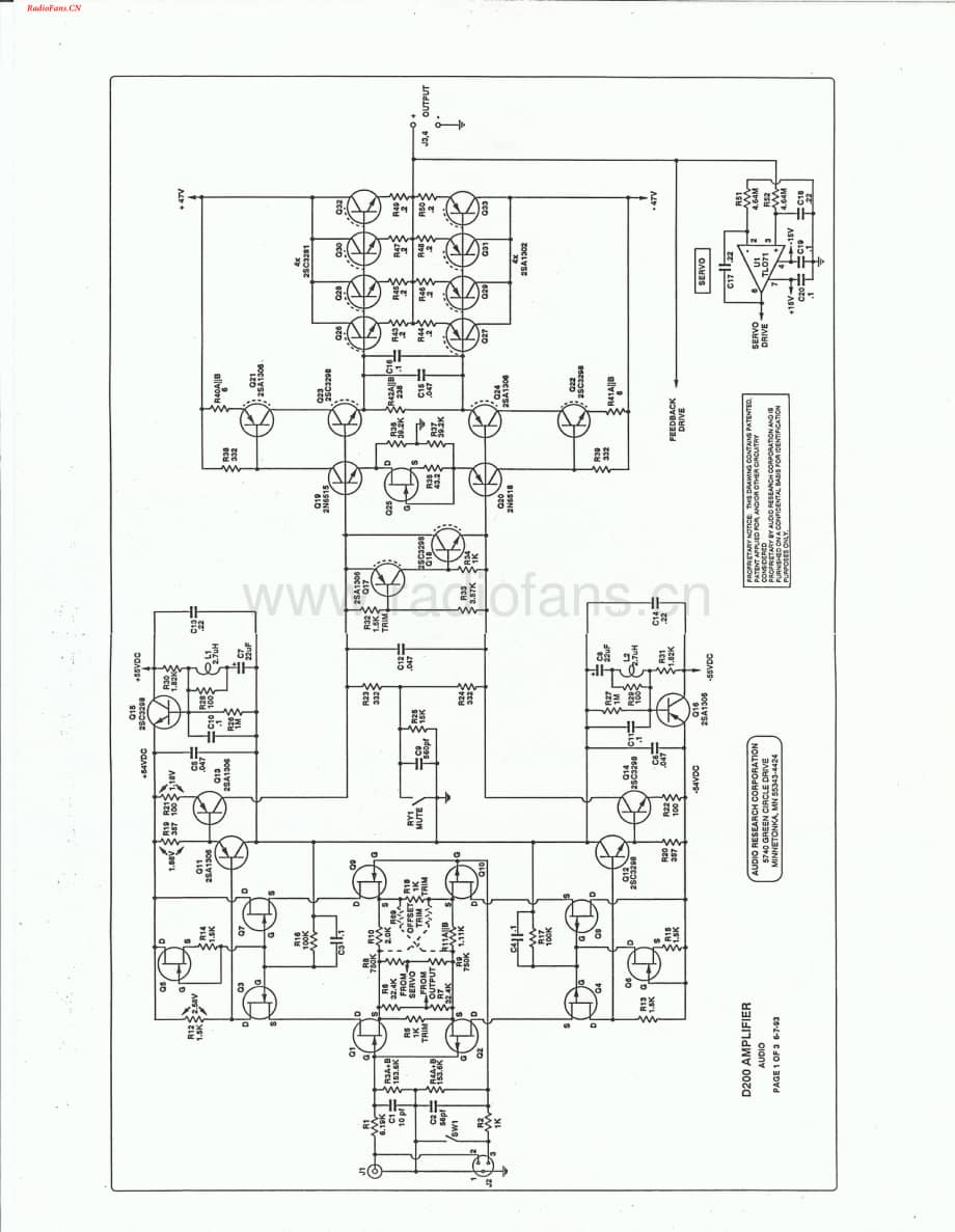 AudioResearch-D200-pwr-sch维修电路图 手册.pdf_第2页