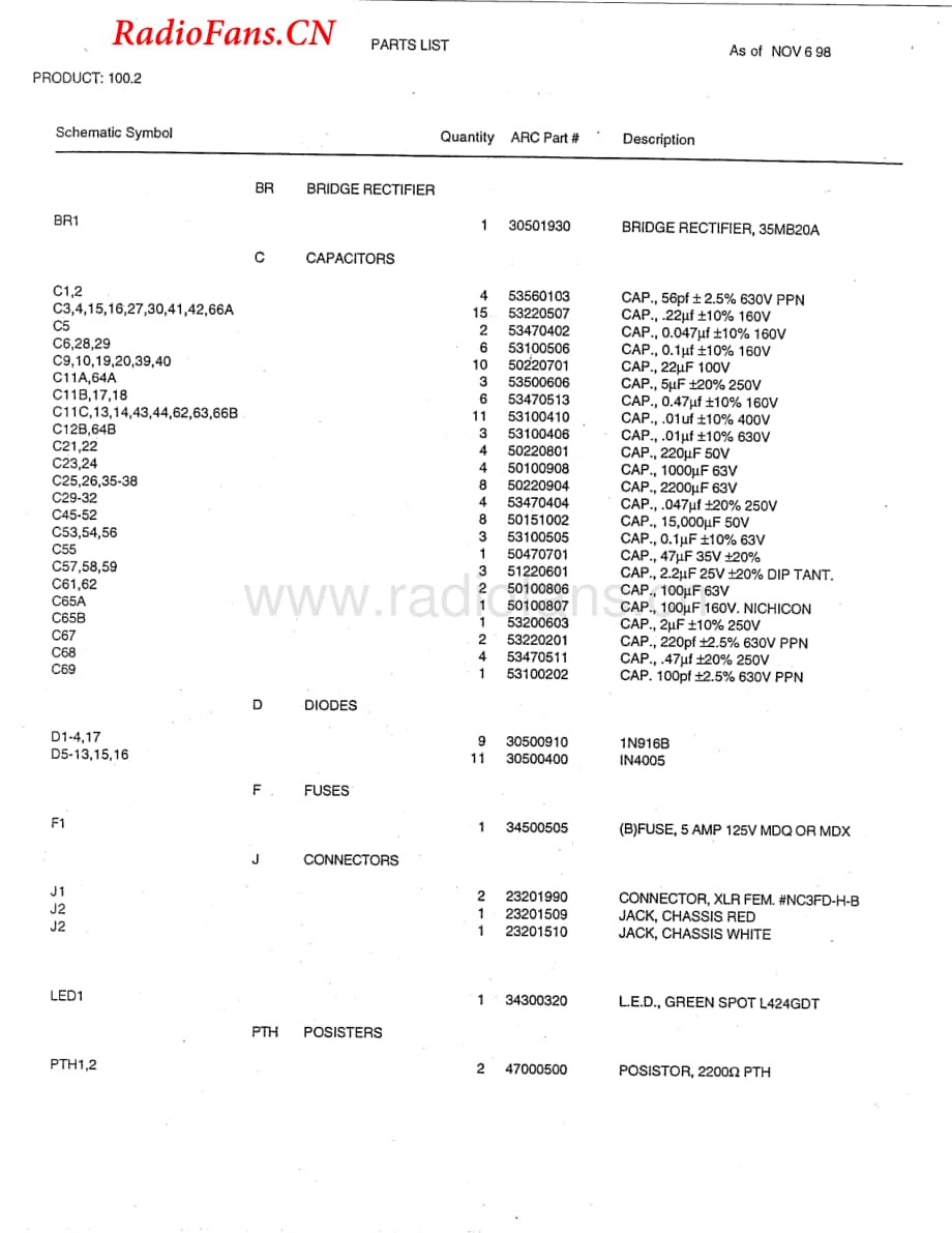 AudioResearch-100.2-pwr-sch维修电路图 手册.pdf_第3页