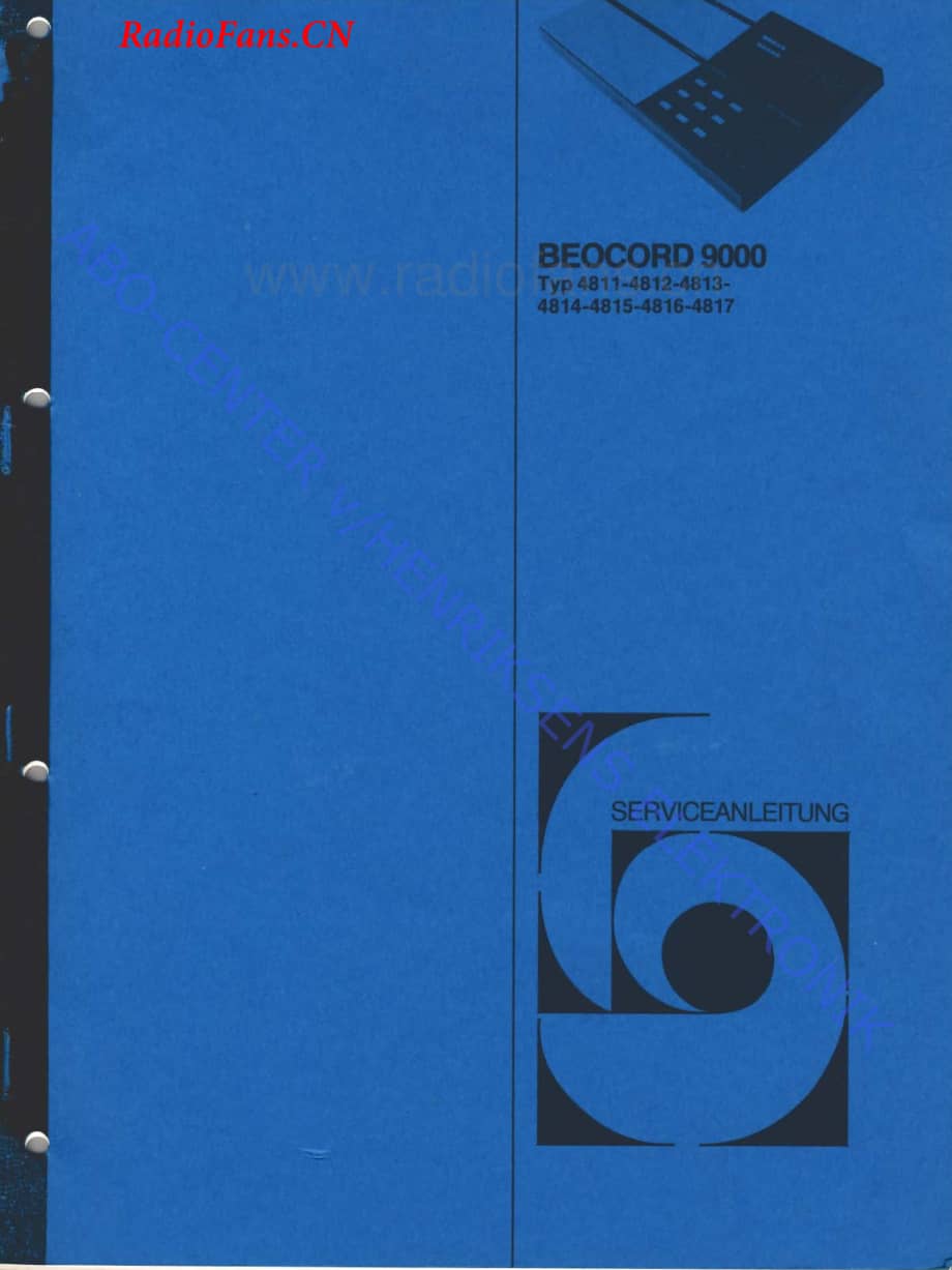 B&O-Beocord9000-type-481x维修电路图 手册.pdf_第1页