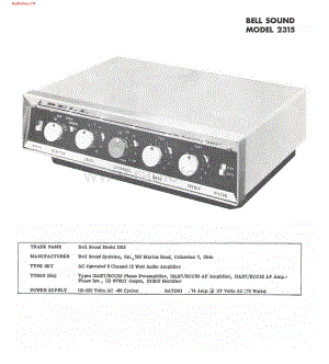BellSound-2315-int-sm维修电路图 手册.pdf