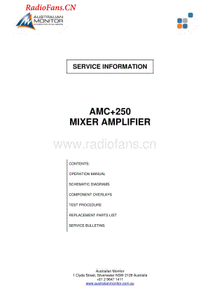 AustralianMonitor-AMCplus250-pwr-sm维修电路图 手册.pdf