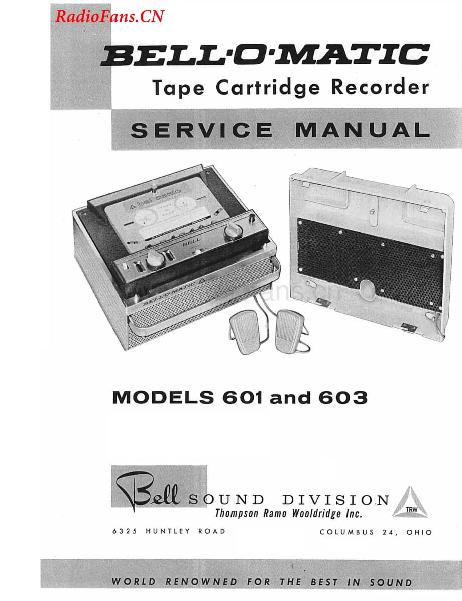 BellSound-603-tape-sm维修电路图 手册.pdf_第1页