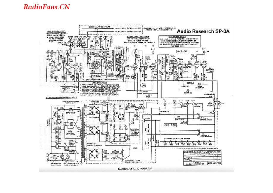 AudioResearch-SP3A-pre-sch维修电路图 手册.pdf_第1页