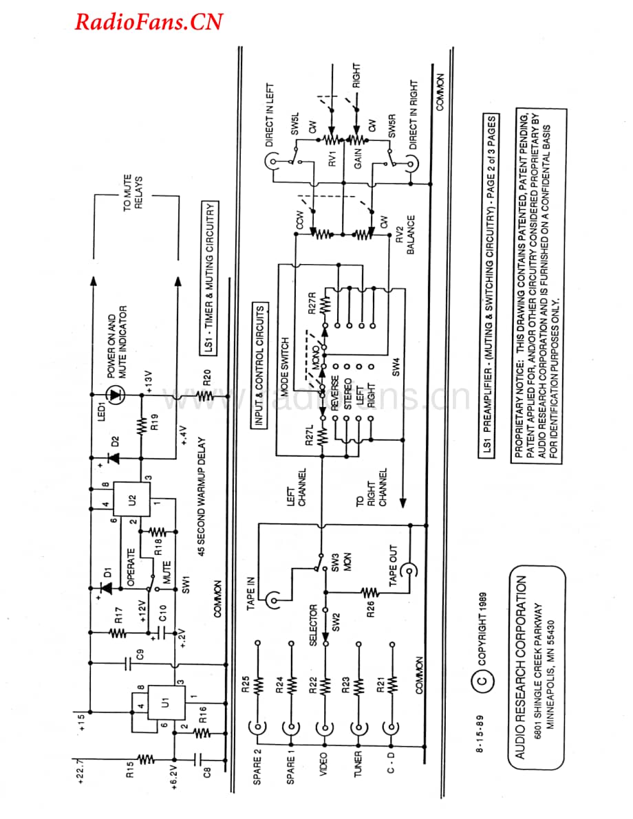 AudioResearch-LS1-pre-sch维修电路图 手册.pdf_第3页