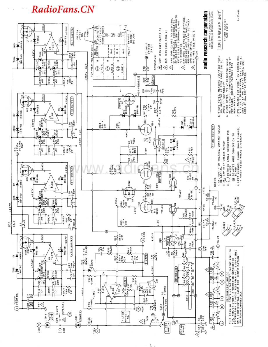 AudioResearch-SP11-pre-sch维修电路图 手册.pdf_第2页