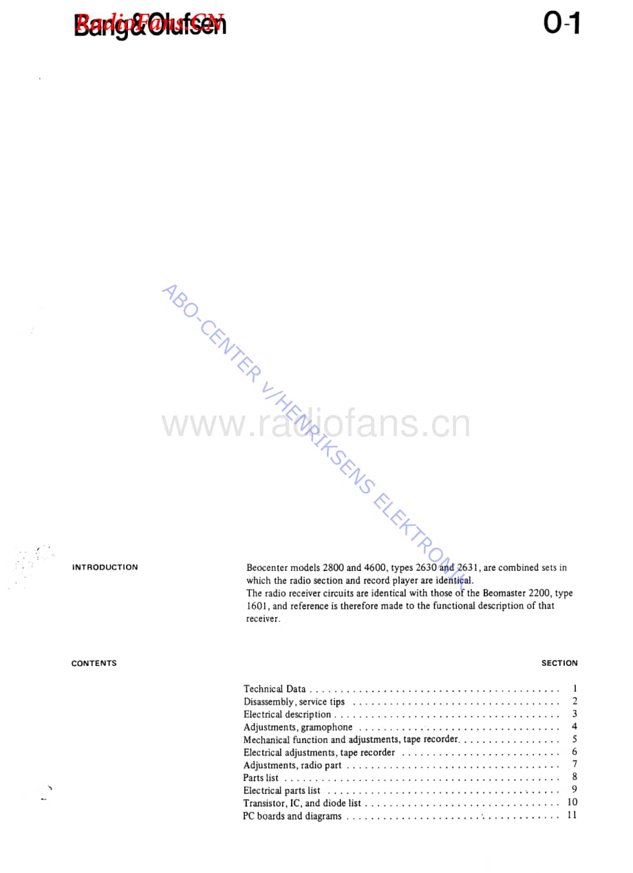 B&O-Beocenter4600-type-2631维修电路图 手册.pdf_第2页