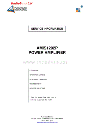 AustralianMonitor-AMIS1202P-pwr-sm维修电路图 手册.pdf