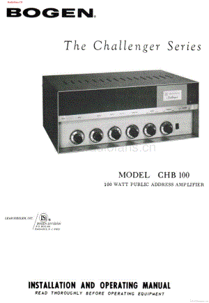 Bogen-CHB100-pa-sm维修电路图 手册.pdf