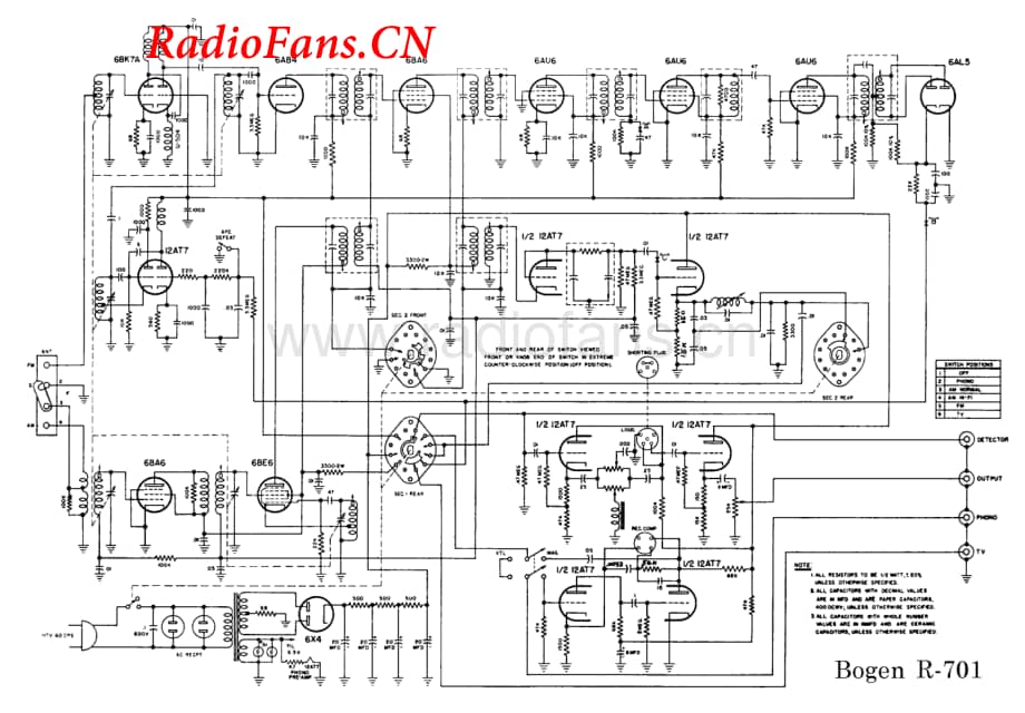 Bogen-R701-pre-sch维修电路图 手册.pdf_第1页