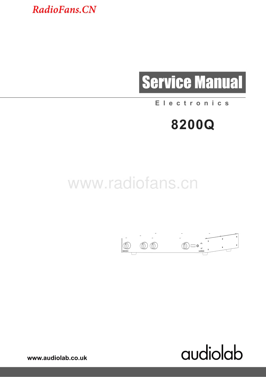 Audiolab-8200Q-pre-sm维修电路图 手册.pdf_第1页