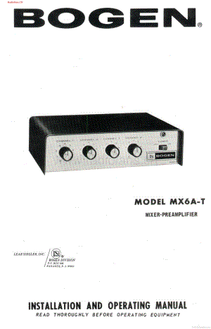 Bogen-MX6AT-pre-sm维修电路图 手册.pdf