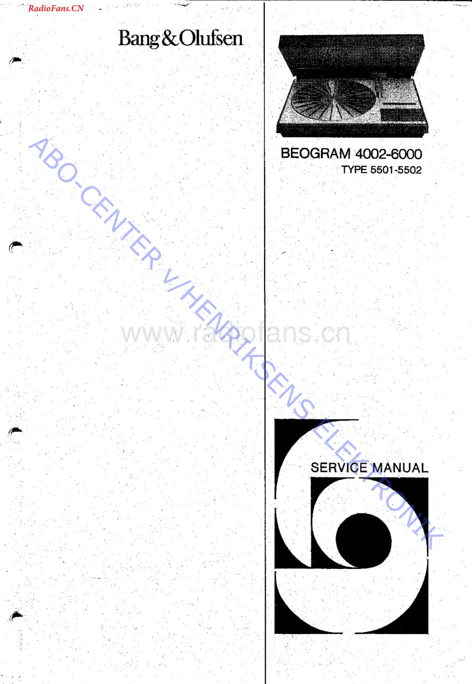 B&O-Beogram4002-type-550x维修电路图 手册.pdf_第1页