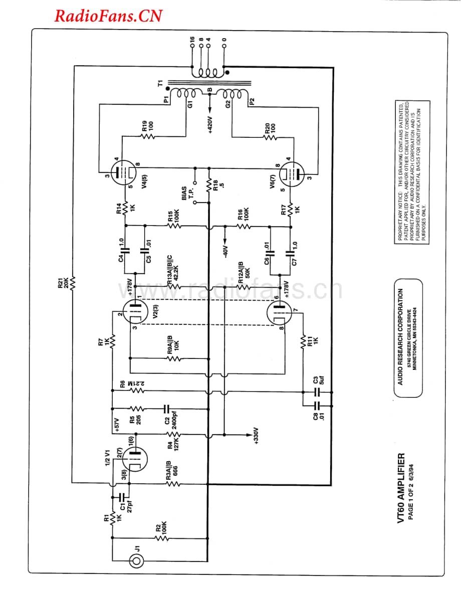 AudioResearch-VT60-pwr-sch维修电路图 手册.pdf_第2页