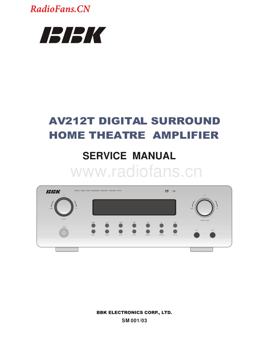 BBK-AV220T-avr-sm维修电路图 手册.pdf_第1页