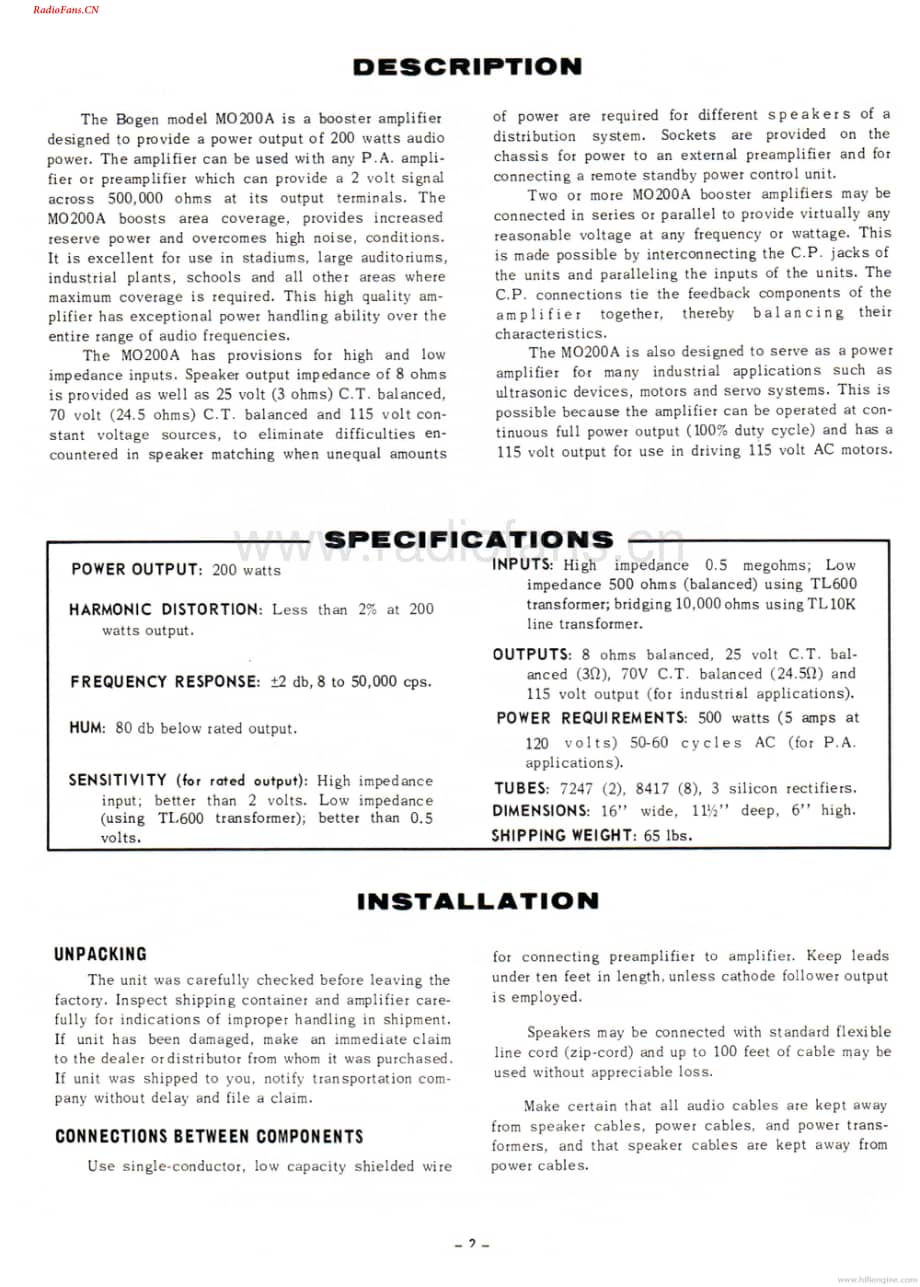 Bogen-MO200A-pa-sm维修电路图 手册.pdf_第2页