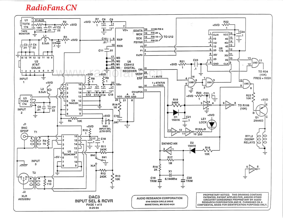 AudioResearch-DAC3-dac-sch维修电路图 手册.pdf_第2页