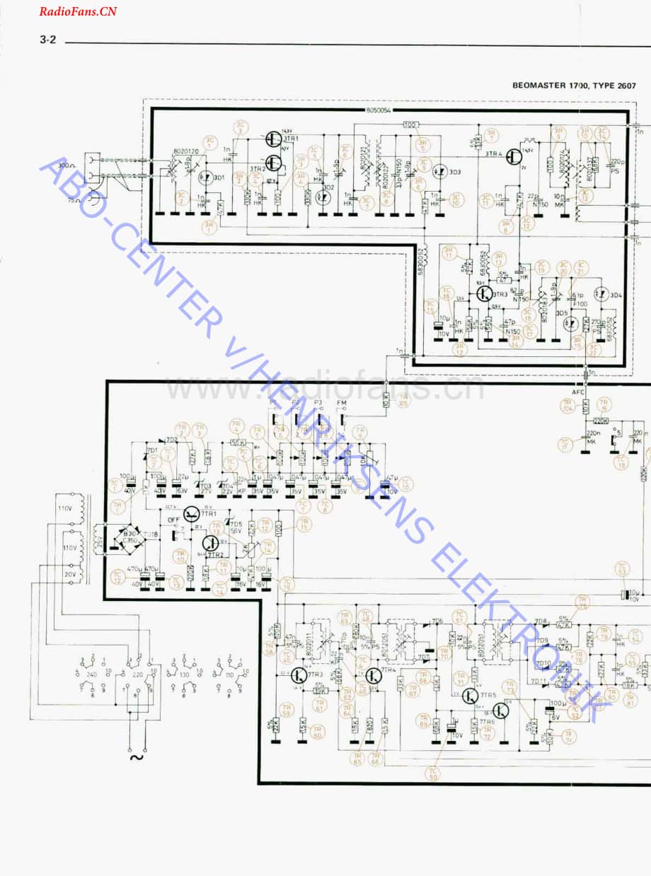 B&O-Beomaster1700-type-2607维修电路图 手册.pdf_第2页