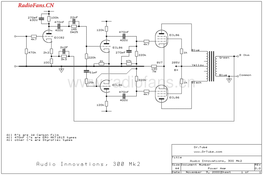 AudioInnovations-Series300MK2-pwr-sch维修电路图 手册.pdf_第1页