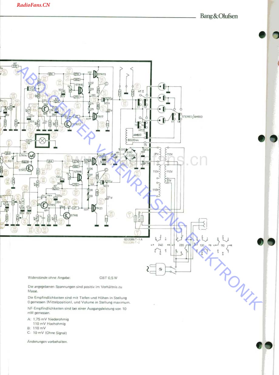 B&O-Beolab1700-type-2605维修电路图 手册.pdf_第3页