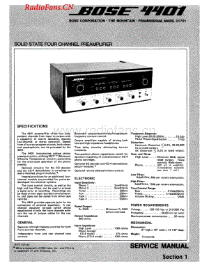 Bose-4401-pre-sm维修电路图 手册.pdf