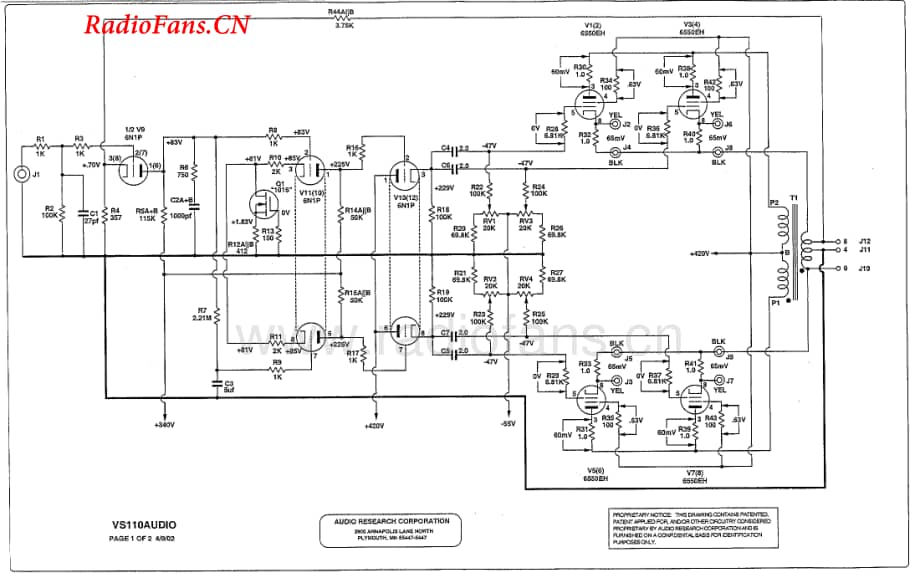 AudioResearch-VS110-pwr-sch维修电路图 手册.pdf_第2页