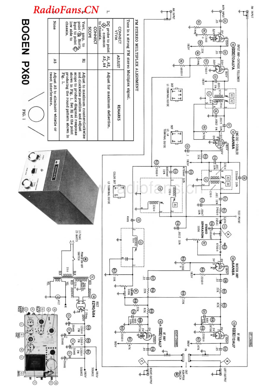 Bogen-PX60-pwr-sch维修电路图 手册.pdf_第1页