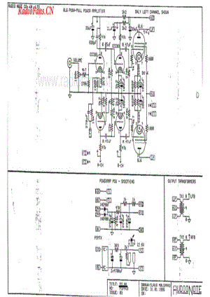 AudioNote-P2-pwr-sch维修电路图 手册.pdf
