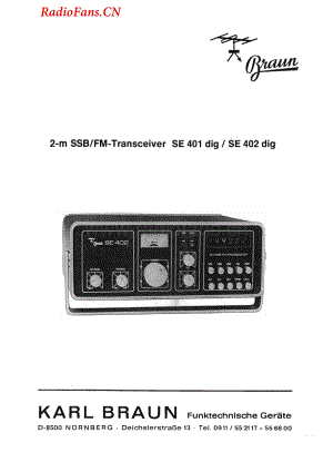 Braun-SE401-fm-sm维修电路图 手册.pdf