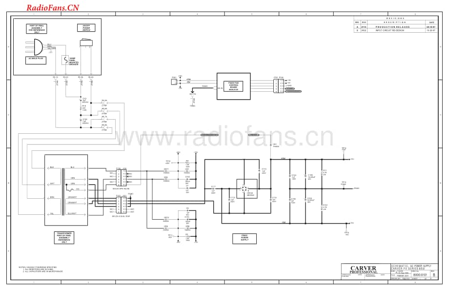 Carver-PX850-pwr-sch维修电路图 手册.pdf_第1页