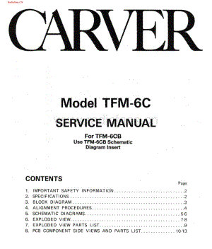 Carver-TFM6CB-pwr-sm维修电路图 手册.pdf