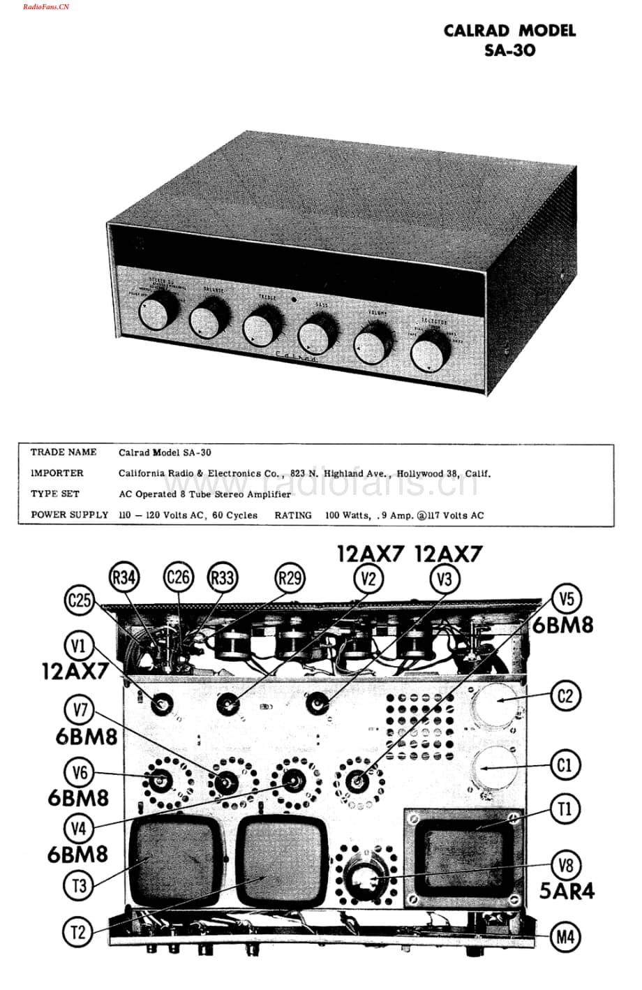 Calrad-SA30-int-sm维修电路图 手册.pdf_第1页