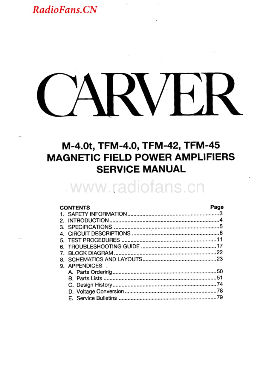 Carver-M4.0T-pwr-sm维修电路图 手册.pdf_第1页